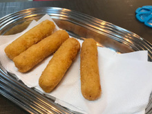 Bolinho de bacalhau Aurea e Eleazer