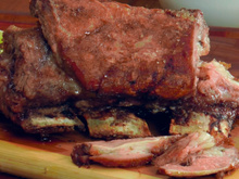 Costela gaúcha com cachaça