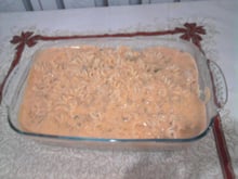 Macarrão cremoso ao forno