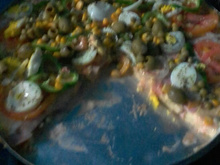 Pizza portuguesa de liquidificador
