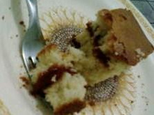 Bolo branco com goiabada