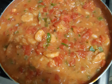 Camarão no molho de tomate