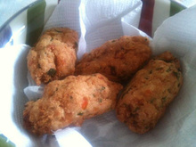 Bolinho simples de camarão