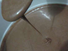 Cobertura de creme de leite com chocolate