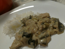 Peito de frango com berinjela