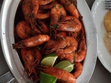 Camarão alho e óleo realli