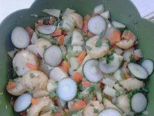 Salada de legumes cozidos