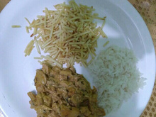 Estrogonofe de frango com palmito