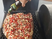Robalo Assado com Vinagrete e Catupiry