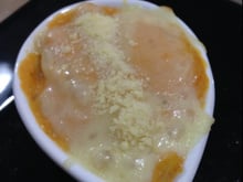 Escondido de camarão com moranga