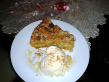 Torta cremosa de banana