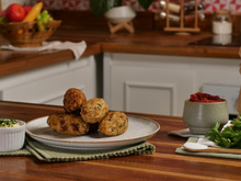 Bolinho de arroz recheado 