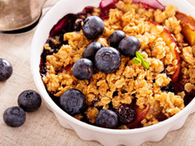 Crumble com superfrutas