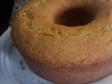 Bolo de fubá com farinha de arroz