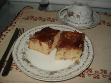 Bolo de banana com chocolate maravilhoso