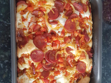 Torta de calabresa acebolada
