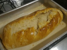 Pão fácil com recheio de calabresa
