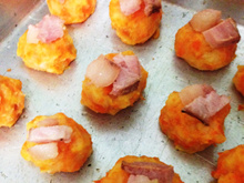 Bolinho de batata e cenoura