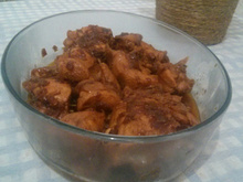 Frango ao molho de cebola queimada