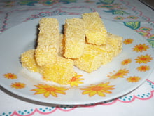 Polenta de cuscuz frita