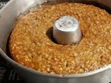 Bolo de banana com aveia - fitness
