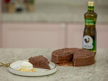 Torta mousse de chocolate com azeite