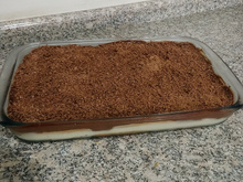 Pavê de coco e chocolate