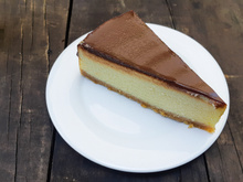 Mousse de limão com cobertura de Nutella 