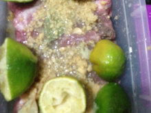 Costela de porco marinada no vinho seco