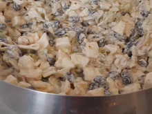 Salada de alho poró com iogurte