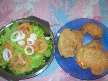 Empanado de peito de frango