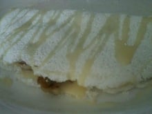 Tapioca com recheio de banana frita