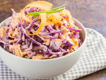 Salada de repolho com creme de leite