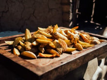 Batata frita na panela de pressão