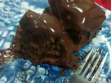 Bolo de mel com chocolate