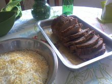 Carne assada na panela de pressão