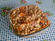 Dobradinha com grão-de-bico