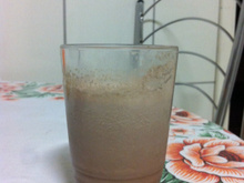 Smoothie de maçã com chocolate