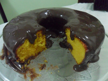 Cobertura de chocolate para bolos