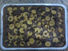 Bolo de Banana com Chocolate