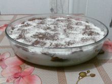 Torta de brigadeiro e creme belga