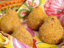 Coxinha fit de batata doce sem glúten e lactose
