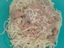 Espaguete com atum