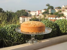 Bolo de aveia com castanha-de-caju