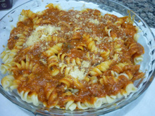 Macarrão com sardinha