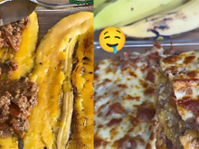 Lasanha suculenta de banana-da-terra muito simples de fazer, leva apenas 3 ingredientes e deliciosa