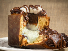 Nem passas, nem chocolate: neste Natal vou fazer um panetone de chocolate de Ninho com Nutella que quase transborda de tanto recheio