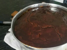 Bolo de cenoura com chocolate