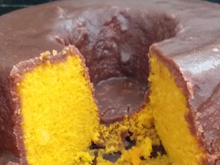 Cobertura para bolo de cenoura com casquinha crocante