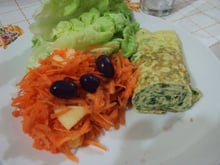 Omelete com salsinha